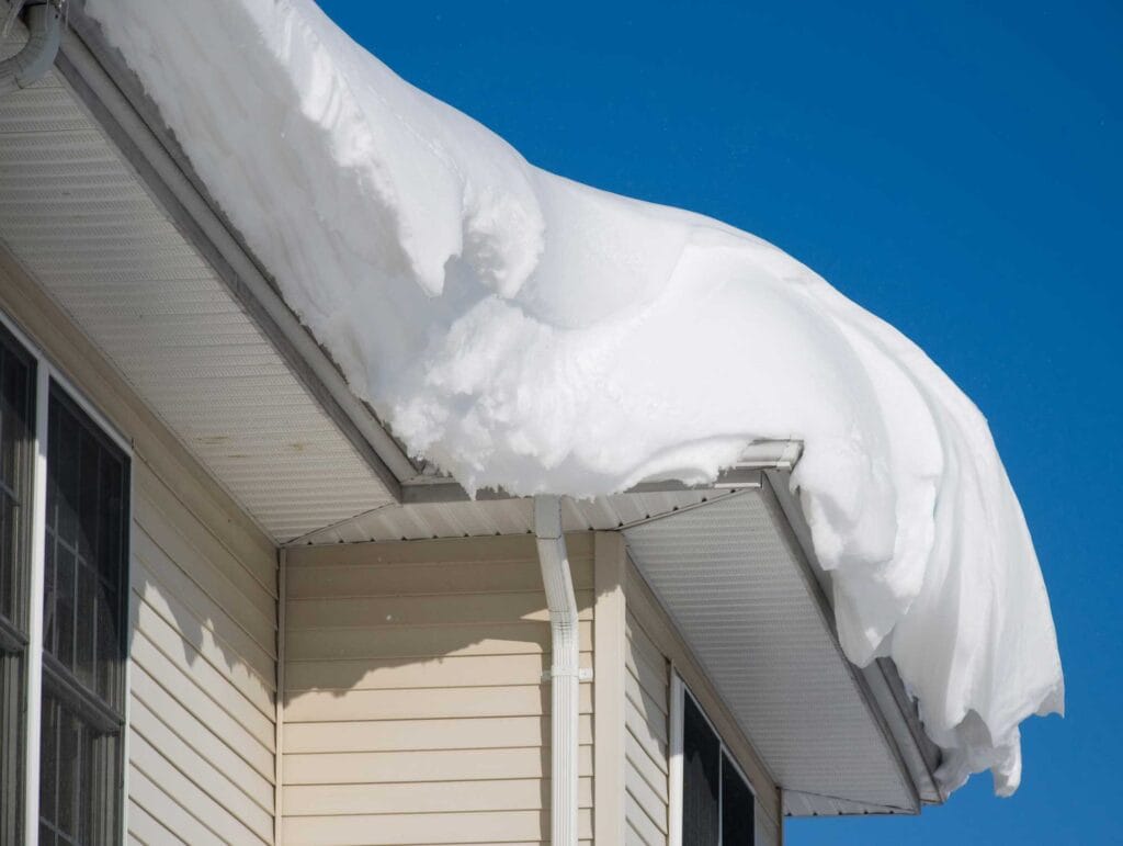 winter gutter maintenance, ice dam prevention