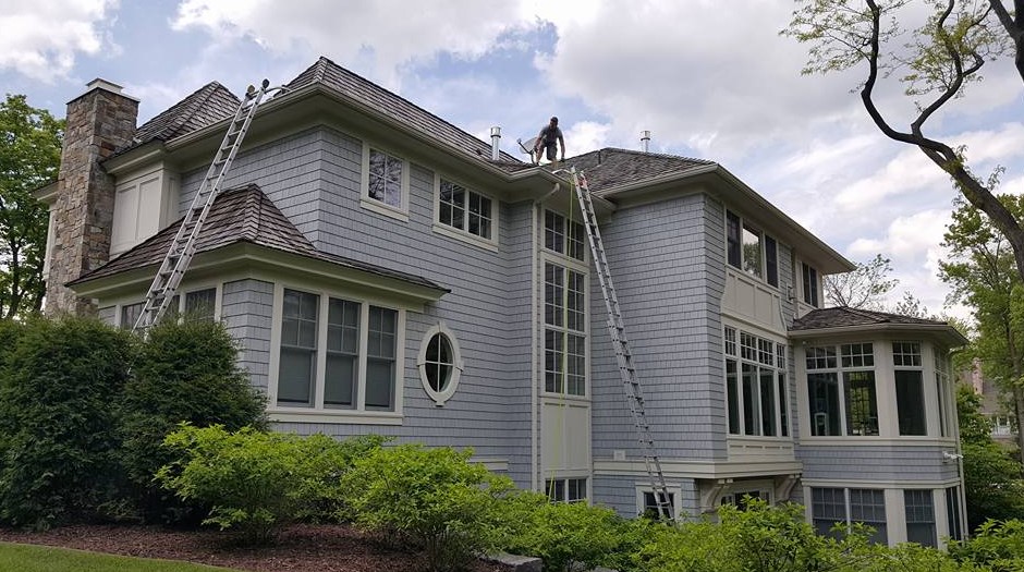 high ladder gutter cleaning for commercial properties